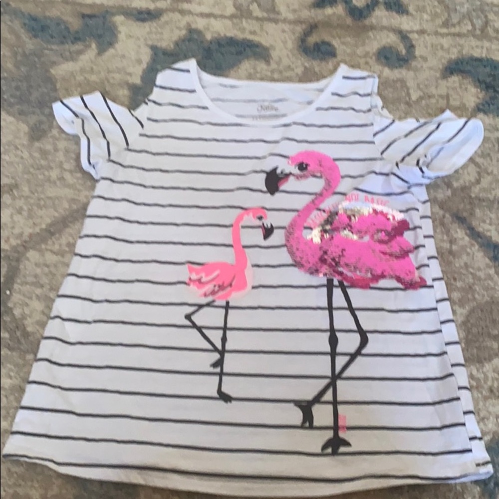 Justice off the shoulder shirt